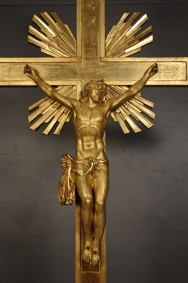 Christ en croix et son socle - 